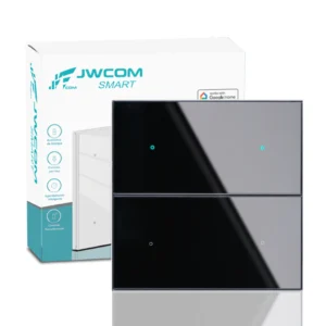 Interruptor Inteligente Zigbee Tecla 4×4 Jwcom 4 canais – Preto