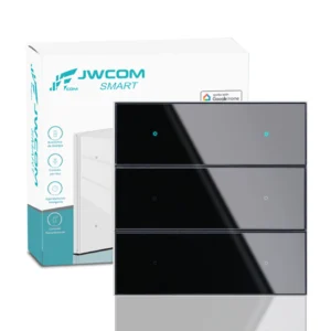 Interruptor Inteligente Zigbee Tecla 4×4 Jwcom 6 canais – Preto
