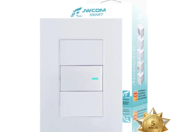Interruptor Simples JWCOM para Parede 4x2, Branco de 10A - SU-42P010