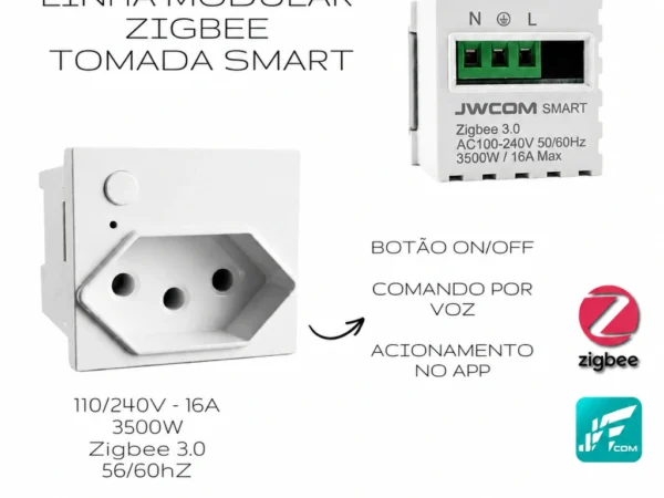 MODULO TOMADA INTELIGENTE - Zigbee SU-MD-M3Z JWCOM SMART