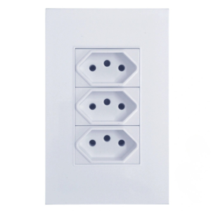 Tomada Tripla 10a 127/220v Completa Jwcom Smart