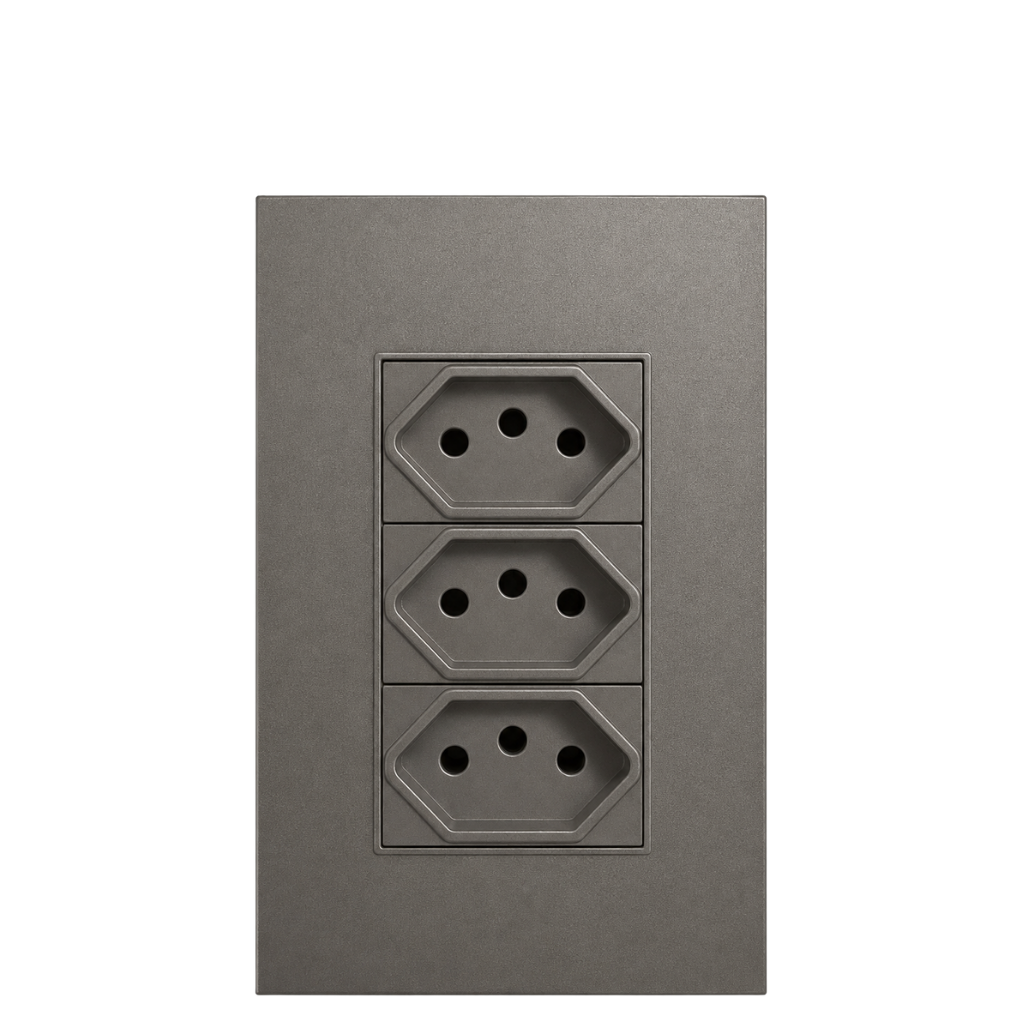 Tomada Tripla 10a 127/220v Completa Jwcom Smart - Imagem 5